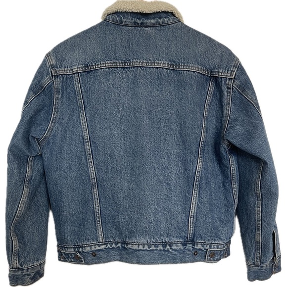 Levi’s Original Sherpa Trucker Denim Jacket Sz M - Picture 2 of 13
